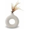 Vase , Vase En Céramique Décoration De La Maison Minimaliste Déco Blanc Végétarien En Céramique Pot De Fleur Vase Decoratif，Cassé Et Blanc