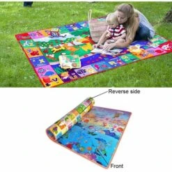 Tapis De Jeu En Coton Pour Bébé Tapis De Jeu Pour Bébé Tapis Rampant Pour Sol Tapis De Bébé Grand Super Doux Extra épais (0,5 Cm), Surface En Peluche Pliable Antidérapant Non Toxique, 2001800.5cm 10 Tapis De Jeu En Coton Pour Bébé Tapis De Jeu Pour Bébé Tapis Rampant Pour Sol Tapis De Bébé Grand Super Doux Extra épais (0,5 Cm), Surface En Peluche Pliable Antidérapant Non Toxique, 2001800.5cm -ATMOSPHERA || VIDAXL || Safavieh Soldes 100266147 4