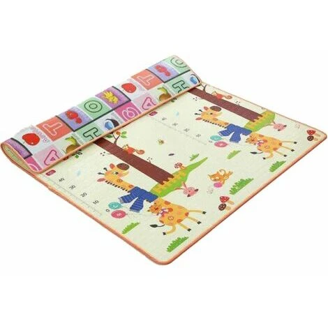 Tapis De Jeu En Coton Pour Bébé Tapis De Jeu Pour Bébé Tapis Rampant Pour Sol Tapis De Bébé Grand Super Doux Extra épais (0,5 Cm), Surface En Peluche Pliable Antidérapant Non Toxique, 2001800.5cm 3 Tapis De Jeu En Coton Pour Bébé Tapis De Jeu Pour Bébé Tapis Rampant Pour Sol Tapis De Bébé Grand Super Doux Extra épais (0,5 Cm), Surface En Peluche Pliable Antidérapant Non Toxique, 2001800.5cm