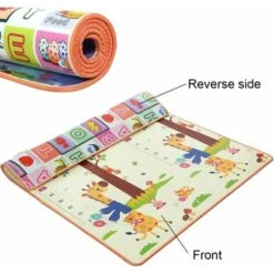 Tapis De Jeu En Coton Pour Bébé Tapis De Jeu Pour Bébé Tapis Rampant Pour Sol Tapis De Bébé Grand Super Doux Extra épais (0,5 Cm), Surface En Peluche Pliable Antidérapant Non Toxique, 2001800.5cm 10 Tapis De Jeu En Coton Pour Bébé Tapis De Jeu Pour Bébé Tapis Rampant Pour Sol Tapis De Bébé Grand Super Doux Extra épais (0,5 Cm), Surface En Peluche Pliable Antidérapant Non Toxique, 2001800.5cm -ATMOSPHERA || VIDAXL || Safavieh Soldes 100266391 4