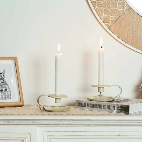 Rétro Bougeoirs En Fer Chamberstick, Bougeoir Conique Pour Tables, Chandelier Vintage Pour La Noël Halloween Fête Mariage À Manger Cadeau De Pendaison De Crémaillère-2 Pièces 6 Rétro Bougeoirs En Fer Chamberstick, Bougeoir Conique Pour Tables, Chandelier Vintage Pour La Noël Halloween Fête Mariage À Manger Cadeau De Pendaison De Crémaillère-2 Pièces – Image 4