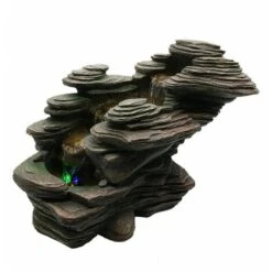 Fontaine Nature River - H 25 Cm - LED - Livraison Gratuite