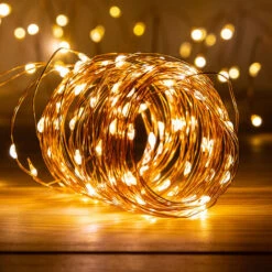 Guirlande LED Cuivre 10M - Bobine 10M Guirlande Lumineuse LED - Guirlande LEDs Pour Deco Chambre, Déco De Noël, Ambiance Poétique Et Romantique 11 Guirlande LED Cuivre 10M - Bobine 10M Guirlande Lumineuse LED - Guirlande LEDs Pour Deco Chambre, Déco De Noël, Ambiance Poétique Et Romantique -ATMOSPHERA || VIDAXL || Safavieh Soldes 10407469 5