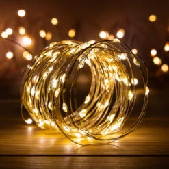 Guirlande Led Argent 10M - Bobine 10M Guirlande Lumineuse Led - Guirlande Leds Pour Deco Chambre, Déco De Noël, Ambiance Poétique Et Romantique 11 Guirlande Led Argent 10M - Bobine 10M Guirlande Lumineuse Led - Guirlande Leds Pour Deco Chambre, Déco De Noël, Ambiance Poétique Et Romantique -ATMOSPHERA || VIDAXL || Safavieh Soldes 10407470 5