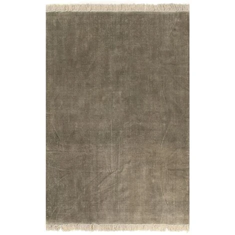 Tapis Kilim Coton 120 X 180 Cm Taupe VidaXL 3 Tapis Kilim Coton 120 X 180 Cm Taupe VidaXL