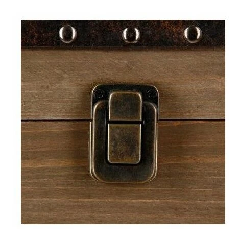 ATMOSPHERA Malle De Rangement Rectangulaire - Factory - Lot De 4 - Marron - Livraison Gratuite 5 ATMOSPHERA Malle De Rangement Rectangulaire - Factory - Lot De 4 - Marron - Livraison Gratuite – Image 3