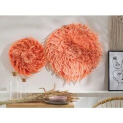 Décoration Murale Juju Au Style Bohème Avec Plumes Colorées Corail 40 Cm De Diamètre Beliani -ATMOSPHERA || VIDAXL || Safavieh Soldes 11926292 2