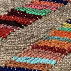 60x110 - Tapis Kilim 60x110 RAINBOW JUTE ET FIL RECYCLE Multicolore Fait Main En Jute Certification Care And Fair Produit Recyclé Idéal Pour L'entrée -ATMOSPHERA || VIDAXL || Safavieh Soldes 12655127 3