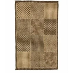 SUVA - Tapis Tissé Carrés De Différents Motifs Marron 60x110