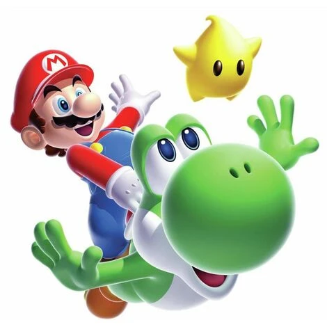 NINTENDO MARIO YOSHI - Stickers Repositionnables Géants Yoshi, Personnage De Mario, Nintendo 86x76 4 NINTENDO MARIO YOSHI - Stickers Repositionnables Géants Yoshi, Personnage De Mario, Nintendo 86x76 – Image 2
