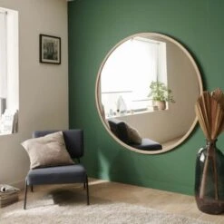 Miroir XXL Rond En Chêne 150 Cm FAB -ATMOSPHERA || VIDAXL || Safavieh Soldes 13920387 3