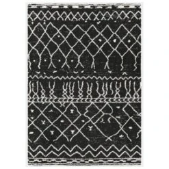 Tapis Motif Berbère - Dharan Foncé - 80 X 150 Cm