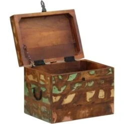 Boîtes De Rangement Bois Massif De Récupération VidaXL 10 Boîtes De Rangement Bois Massif De Récupération VidaXL -ATMOSPHERA || VIDAXL || Safavieh Soldes 1474647 4
