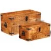 Coffre De Rangement 2 Pcs Bois Massif De Manguier VidaXL 1 Coffre De Rangement 2 Pcs Bois Massif De Manguier VidaXL -ATMOSPHERA || VIDAXL || Safavieh Soldes 1487944 1