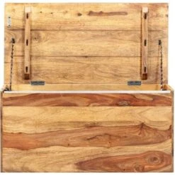 Coffre De Rangement 80 X 40 X 40 Cm Bois Massif De Sesham VidaXL -ATMOSPHERA || VIDAXL || Safavieh Soldes 15359600 4