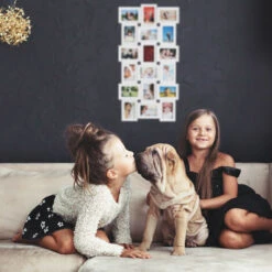 Relaxdays Cadre Photos Pêle-mêle, 18 Photos, Galerie, Cadre Mural, 10x15, Portrait Paysage, HxL104x54 Cm, Blanc -ATMOSPHERA || VIDAXL || Safavieh Soldes 15584743 5