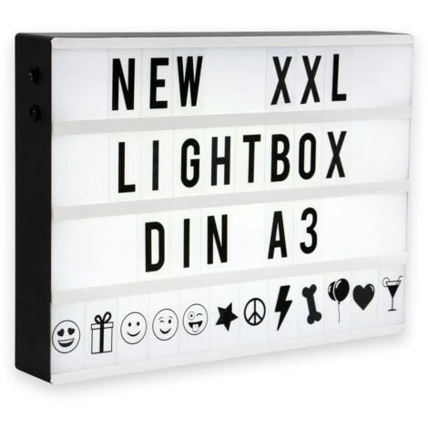 Lightbox LED XXL Boîte Lumineuse Décoraitive Cinema A3 3 Lightbox LED XXL Boîte Lumineuse Décoraitive Cinema A3