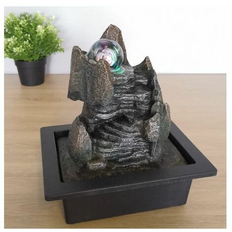 Fontaine Nature Scala - L 23 X L 17 X H 25 Cm - Polyrésine - Livraison Gratuite 4 Fontaine Nature Scala - L 23 X L 17 X H 25 Cm - Polyrésine - Livraison Gratuite – Image 2