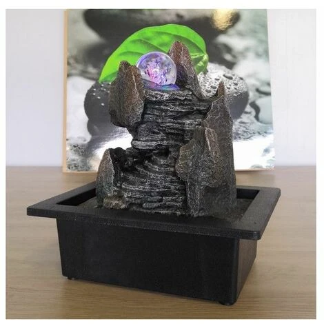 Fontaine Nature Scala - L 23 X L 17 X H 25 Cm - Polyrésine - Livraison Gratuite 7 Fontaine Nature Scala - L 23 X L 17 X H 25 Cm - Polyrésine - Livraison Gratuite – Image 5