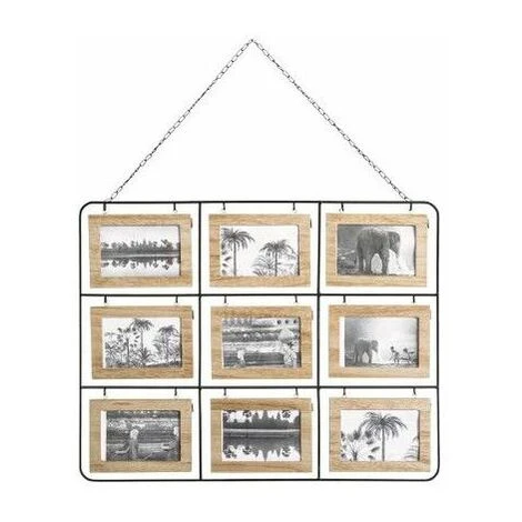 ATMOSPHERA Pêle-mêle Recto-verso Nomad - L 64 X L 2 X H 50 Cm - 18 Photos - Livraison Gratuite 4 ATMOSPHERA Pêle-mêle Recto-verso Nomad - L 64 X L 2 X H 50 Cm - 18 Photos - Livraison Gratuite – Image 2