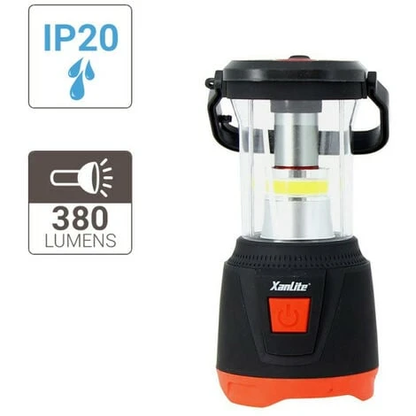Xanlite - Lanterne Portative LED + Mini Lampe Torche Intégrée, 380 Lumens, Piles Incluses - LT300L 4 Xanlite - Lanterne Portative LED + Mini Lampe Torche Intégrée, 380 Lumens, Piles Incluses - LT300L – Image 2