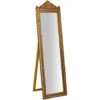 Miroir Au Sol Sur Pied L40xPR3xH140 Cm, Finition Dorée Antique -ATMOSPHERA || VIDAXL || Safavieh Soldes 18527555 1