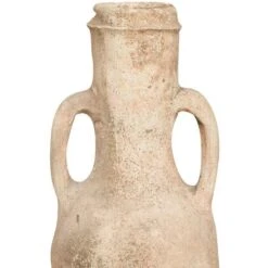 JARRE POT ANFORA ORCHIO VASE À FLEURS EN ARGILE TERREUSE, MEUBLE DE JARDIN À LA MAIN L28xPR28xH53 Cm -ATMOSPHERA || VIDAXL || Safavieh Soldes 18529131 3