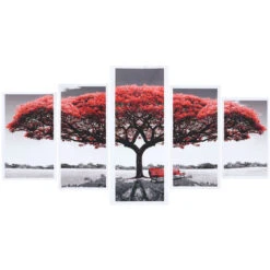 5 Pcs / Ensemble Moderne Toile Peinture Decor Rouge Arbre Art Toile Peinture à L'Huile Image Imprimer Sans Cadre 9 5 Pcs / Ensemble Moderne Toile Peinture Decor Rouge Arbre Art Toile Peinture à L'Huile Image Imprimer Sans Cadre -ATMOSPHERA || VIDAXL || Safavieh Soldes 18635396 3