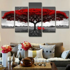 5 Pcs / Ensemble Moderne Toile Peinture Decor Rouge Arbre Art Toile Peinture à L'Huile Image Imprimer Sans Cadre 11 5 Pcs / Ensemble Moderne Toile Peinture Decor Rouge Arbre Art Toile Peinture à L'Huile Image Imprimer Sans Cadre -ATMOSPHERA || VIDAXL || Safavieh Soldes 18635396 5