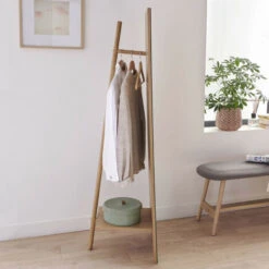 Portant Vêtements Miroir En Bois L45 X H160 Cm LIAM -ATMOSPHERA || VIDAXL || Safavieh Soldes 18735042 3