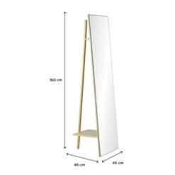 Portant Vêtements Miroir En Bois L45 X H160 Cm LIAM -ATMOSPHERA || VIDAXL || Safavieh Soldes 18735042 5