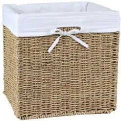 Cube De Rangement Pliable En Jonc De Mer 32 X 32 X 32 Cm - Casâme