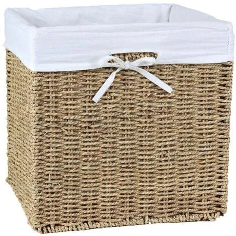 Cube De Rangement Pliable En Jonc De Mer 32 X 32 X 32 Cm - Casâme 3 Cube De Rangement Pliable En Jonc De Mer 32 X 32 X 32 Cm - Casâme