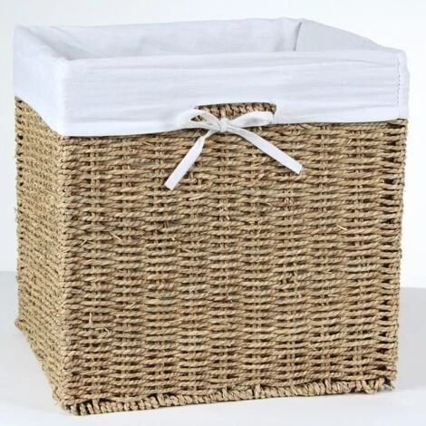 Cube De Rangement Pliable En Jonc De Mer 32 X 32 X 32 Cm - Casâme 4 Cube De Rangement Pliable En Jonc De Mer 32 X 32 X 32 Cm - Casâme – Image 2