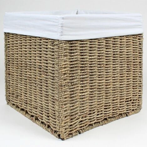 Cube De Rangement Pliable En Jonc De Mer 32 X 32 X 32 Cm - Casâme 5 Cube De Rangement Pliable En Jonc De Mer 32 X 32 X 32 Cm - Casâme – Image 3