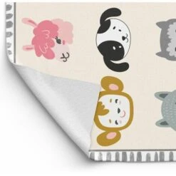 Tapis De Jeu En Vinyle Tarkett 49,5x83 Pour Chambre D'enfant - Haute Qualité Non Toxique - Motif Têtes D'animaux -ATMOSPHERA || VIDAXL || Safavieh Soldes 19760946 5