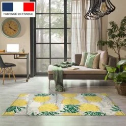 Tapis Décoration Vinyle Tarkett 80x120 Pour Salon Chambre Bureau - Style Tropical Motif Ananas -ATMOSPHERA || VIDAXL || Safavieh Soldes 19760964 4