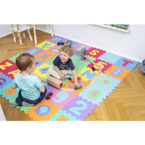 KIDUKU® Puzzle Tapis Mousse Bébé, 86 Pièces, Tapis De Jeu Très Résistant Pour Enfants, Alphabets & Chiffres 4 KIDUKU® Puzzle Tapis Mousse Bébé, 86 Pièces, Tapis De Jeu Très Résistant Pour Enfants, Alphabets & Chiffres – Image 2
