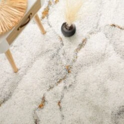 Tapis De Salon - Marbré Blanc - Veinage Couleur - 80 X 150 Cm -ATMOSPHERA || VIDAXL || Safavieh Soldes 19902885 5