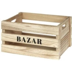 BAZAR - Lot De 3 Cagettes Gigognes Naturelles -ATMOSPHERA || VIDAXL || Safavieh Soldes 20288269 4