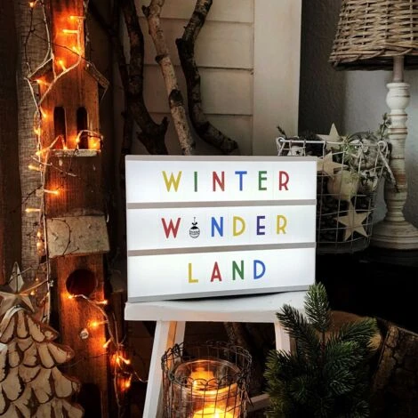 LED Lightbox Boîte Lumineuse Decorative Tableau Lumineux A4 Multi Couleurs Port USB Avec Lettres Et Emojis 4 LED Lightbox Boîte Lumineuse Decorative Tableau Lumineux A4 Multi Couleurs Port USB Avec Lettres Et Emojis – Image 2