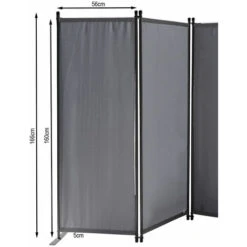 Paravent 340 X 165 Cm Séparateur De Tissu Jardin En 6 Parties Pliable Balcon Écran De Confidentialité Partition Beige -ATMOSPHERA || VIDAXL || Safavieh Soldes 21607925 5