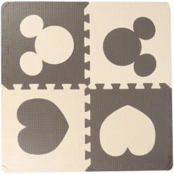 12pcs Couleur Café Bébé Mignon Mousse EVA Puzzle Tapis Ramper Jouet Jeux -ATMOSPHERA || VIDAXL || Safavieh Soldes 23057673 5