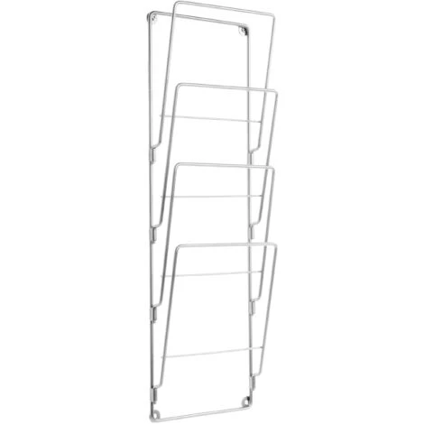 Porte Revue Mural 4 Compartiments Métal Mag 4 Porte Revue Mural 4 Compartiments Métal Mag – Image 2