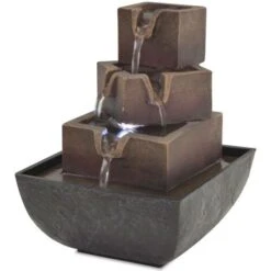 Hommoo Fontaine D'interieur Avec Lampe LED Polyresine HDV10425