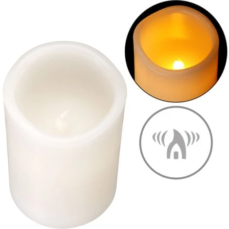 Set De 24 Bougies LED En Cire Véritable Avec Télécommande Piles Incluses Lumière Blanc Chaud Fixe Vacillante 4 Set De 24 Bougies LED En Cire Véritable Avec Télécommande Piles Incluses Lumière Blanc Chaud Fixe Vacillante – Image 2