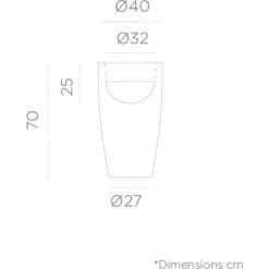 Pot En Couleur Opaque MOOVERE 70 Blanc -ATMOSPHERA || VIDAXL || Safavieh Soldes 25932464 3