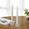 Set De 12 Bougies LED En Cire Véritable Chandelle Sans Flamme Avec Bougeoir En Verre Lumière Blanc Chaud -ATMOSPHERA || VIDAXL || Safavieh Soldes 25941309 1