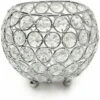 Bougeoir Cristal Boule Bol Argent Rond Supports Bougie Chauffe Plat-pour Centre De Table Décoration Mariage(12 Cm De Diamètre),Convient Aux Bougies Moins De 6 Cm De Diamètre -ATMOSPHERA || VIDAXL || Safavieh Soldes 26216978 1