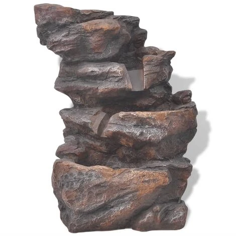 Fontaine D'intérieur Avec Lumière LED Polyrésine 4 Fontaine D'intérieur Avec Lumière LED Polyrésine – Image 2